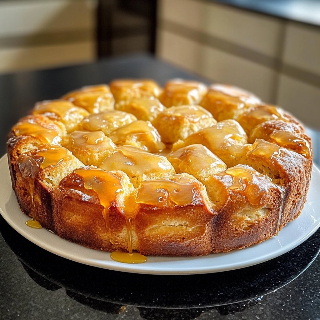 Zitronenkuchen mit Zitronensirup