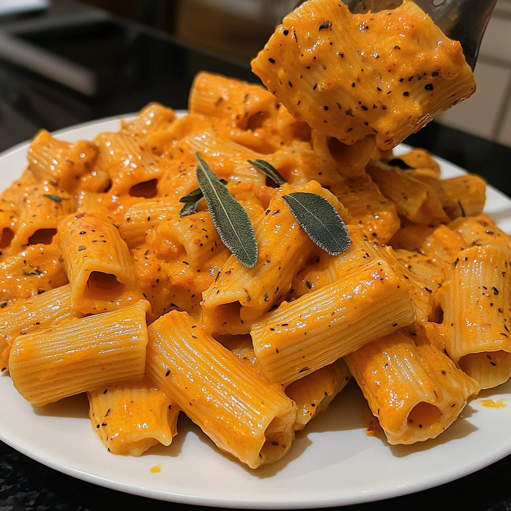 Rigatoni mit Kürbiscreme