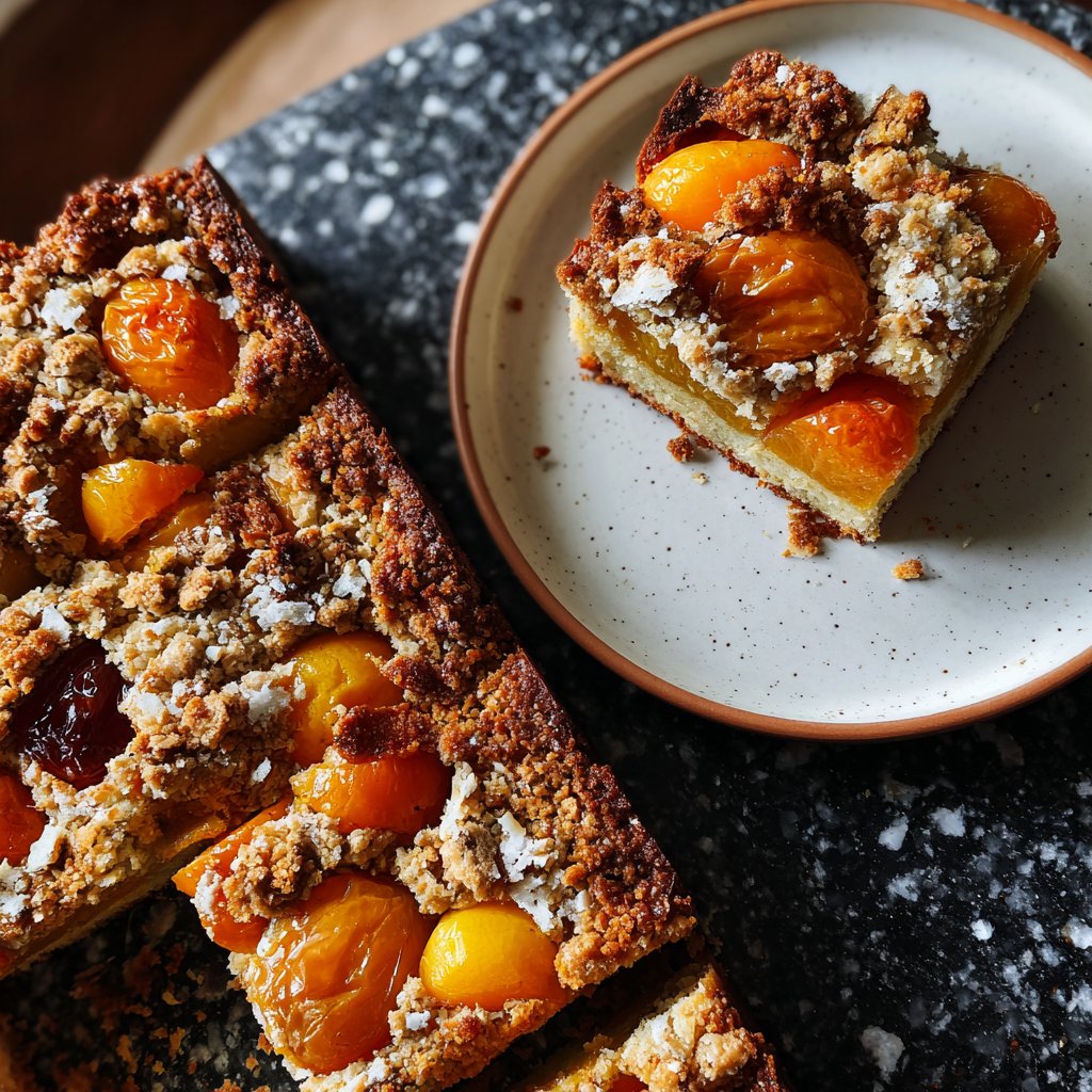 Blechkuchen mit Früchten der Saison