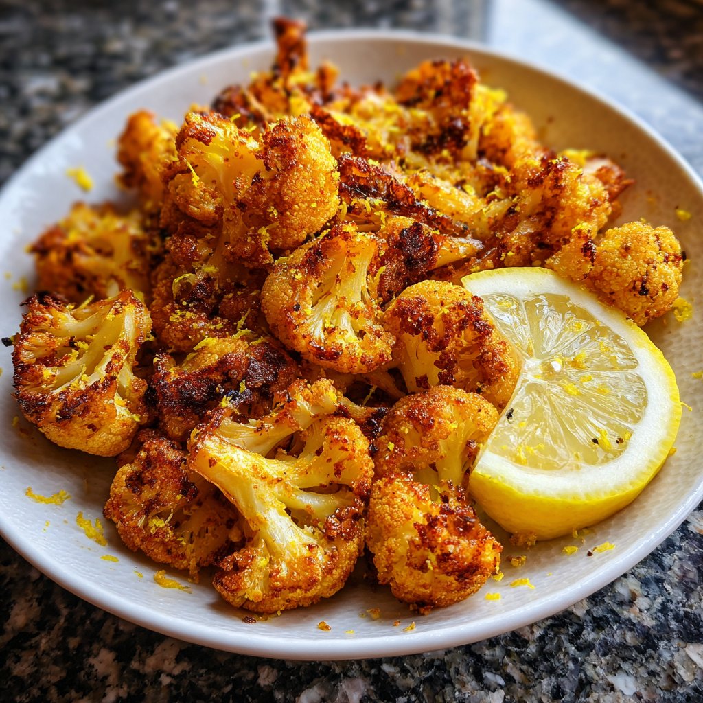 Blumenkohl mit Zitronen-Paprika-Gewürz