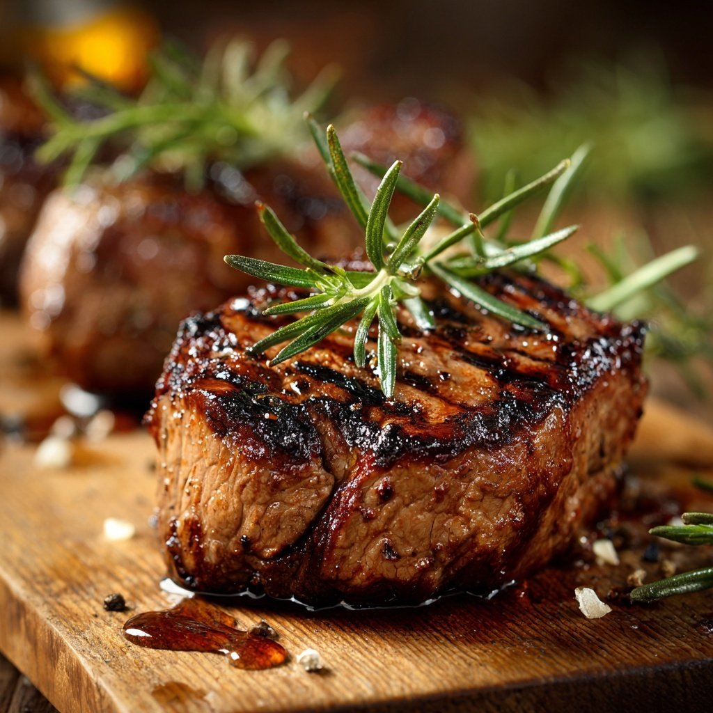 Gegrilltes Rinderfilet Mit Rosmarin