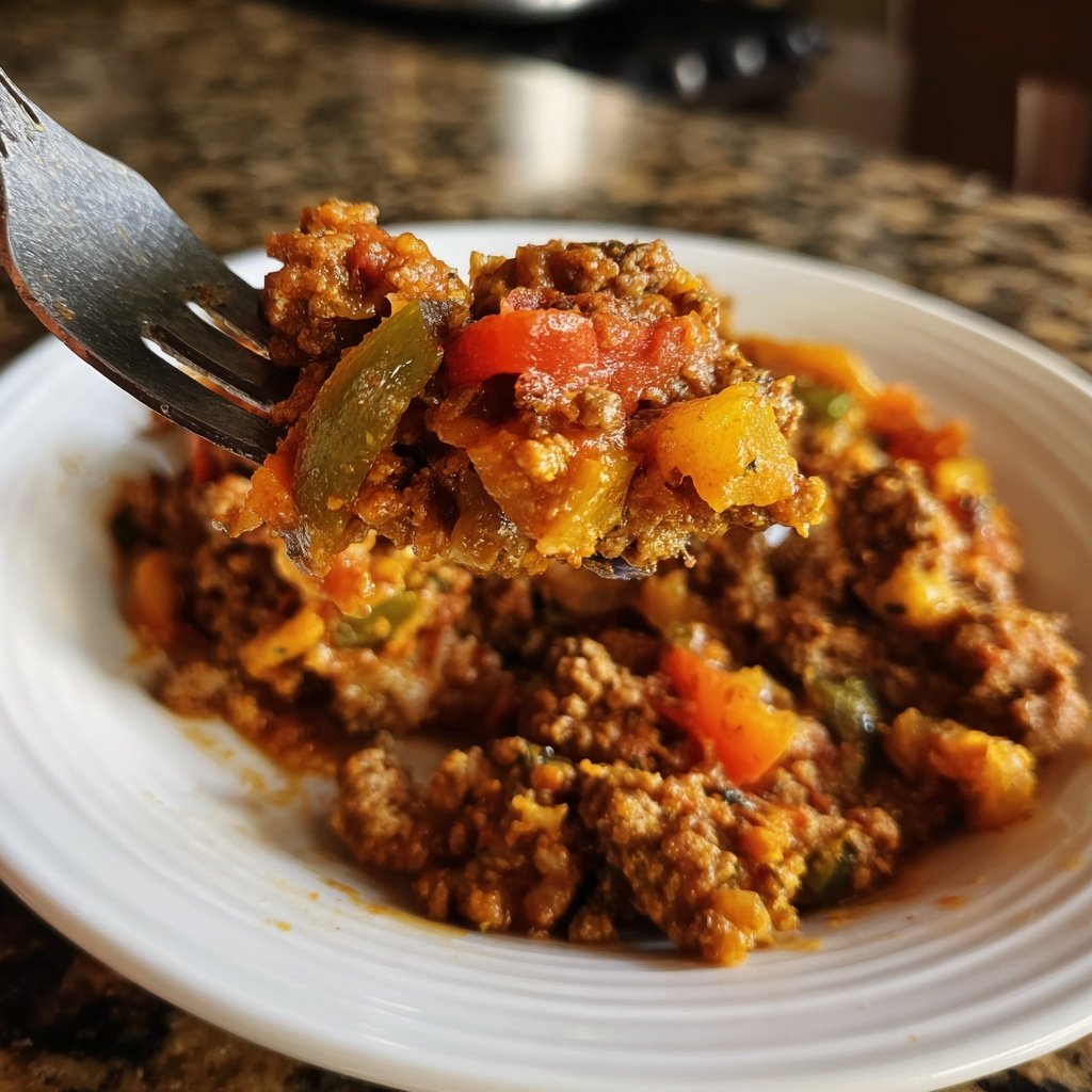 Hackfleisch Pfanne rustikal
