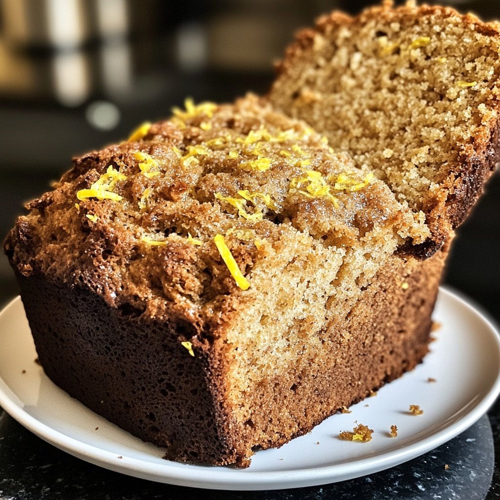 Bananenbrot mit Zitronenabrieb